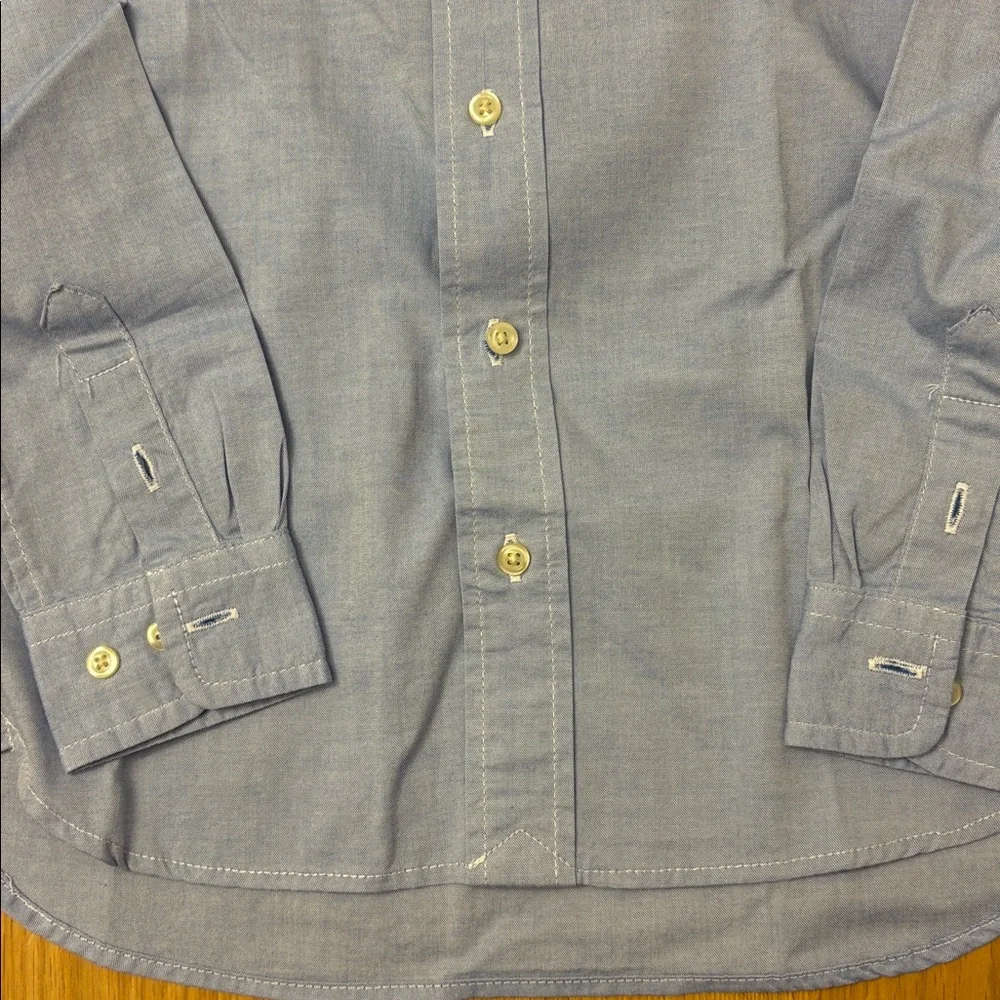 Ralph Lauren Boys Light Blue Slim Fit Button Down Shirt - size 5